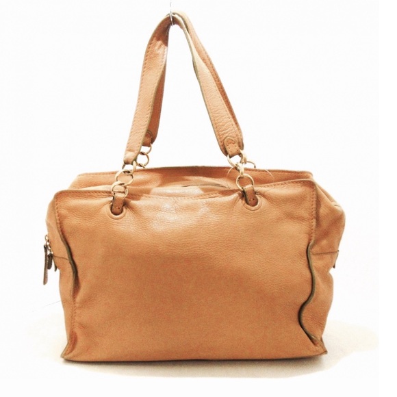 Chanel perfect for Fall!!! Tan/ yellow with lime green on edges - Picture 12 of 16